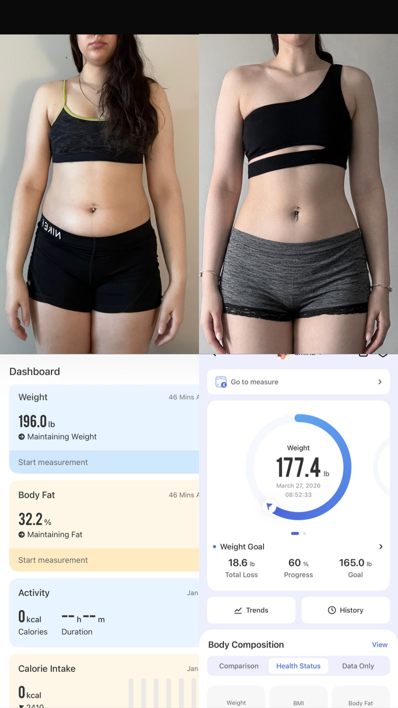Amina, 11 week transformation